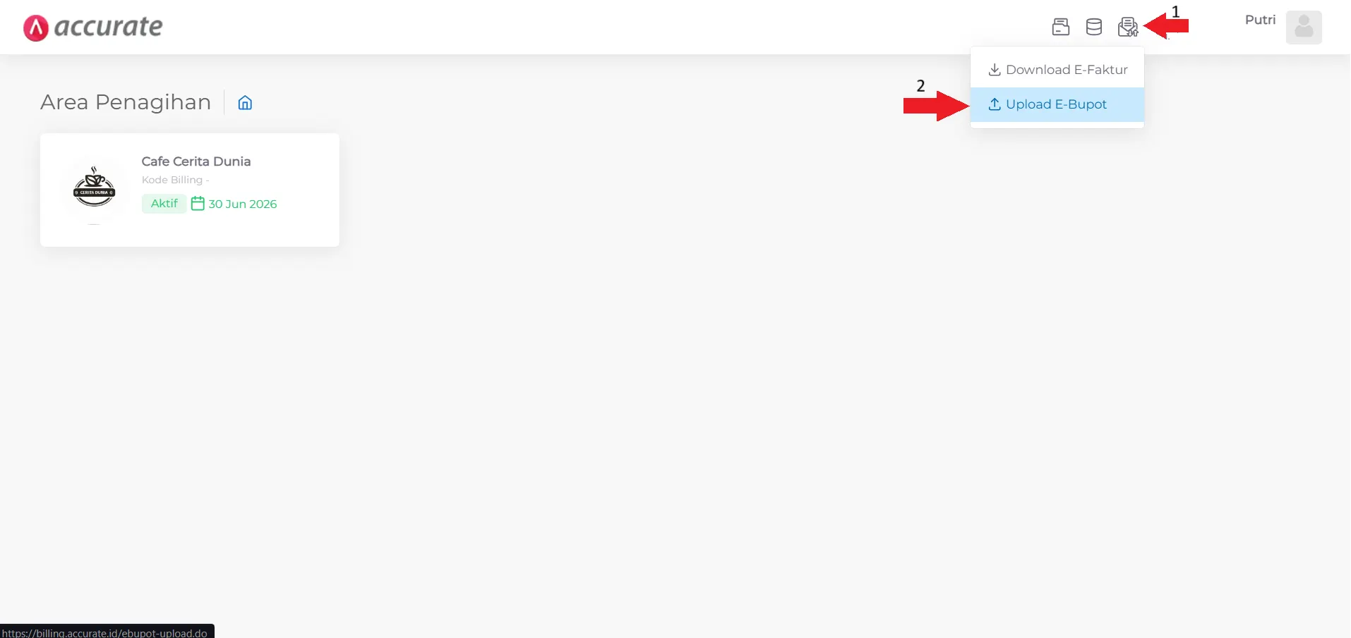 Cara upload e-Bupot PPh 23 Accurate Online